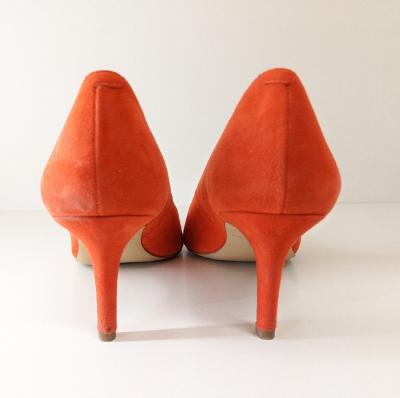 Red Suede Pumps - Picture 3 of 4